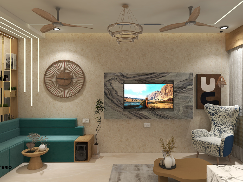 Experience the magic of bohemian and modern fusion in our latest 2BHK 